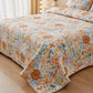 Ownkoti Cotton Quilted Garden Floral Coverlet - image 3