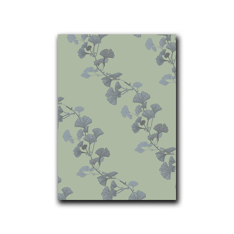 Ownkoti Ginkgo Leaf Inspired Decorative Painting - Light Green - 16" x 24" - image 4