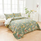 Ownkoti William Morris Floral Quilted Bedspread Set(3PCS) - image 2