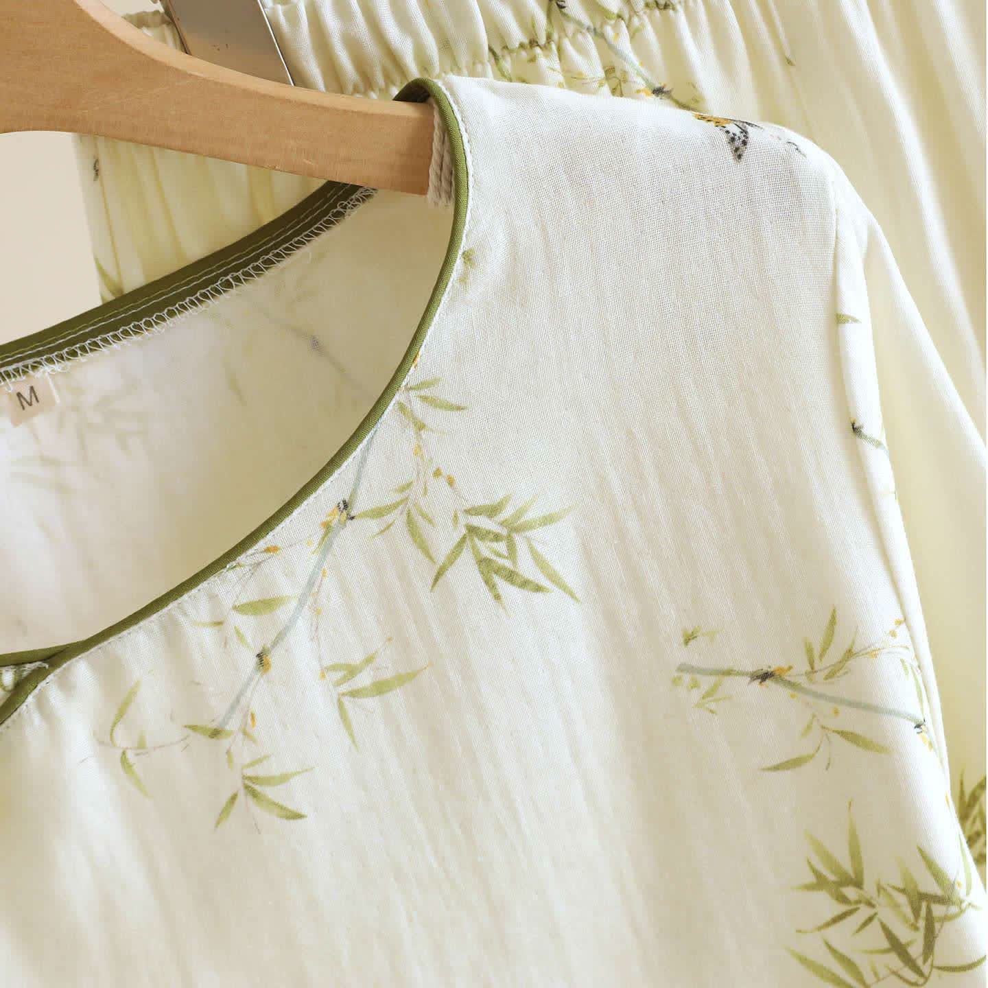 Ownkoti Oriental-inspired Bamboo Butterfly Cotton Loungewear - image 4