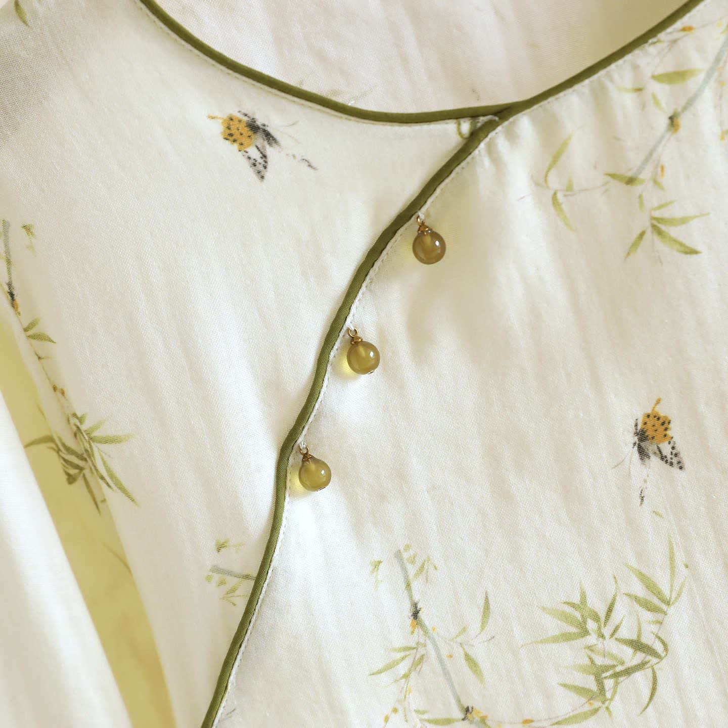 Ownkoti Oriental-inspired Bamboo Butterfly Cotton Loungewear - image 3