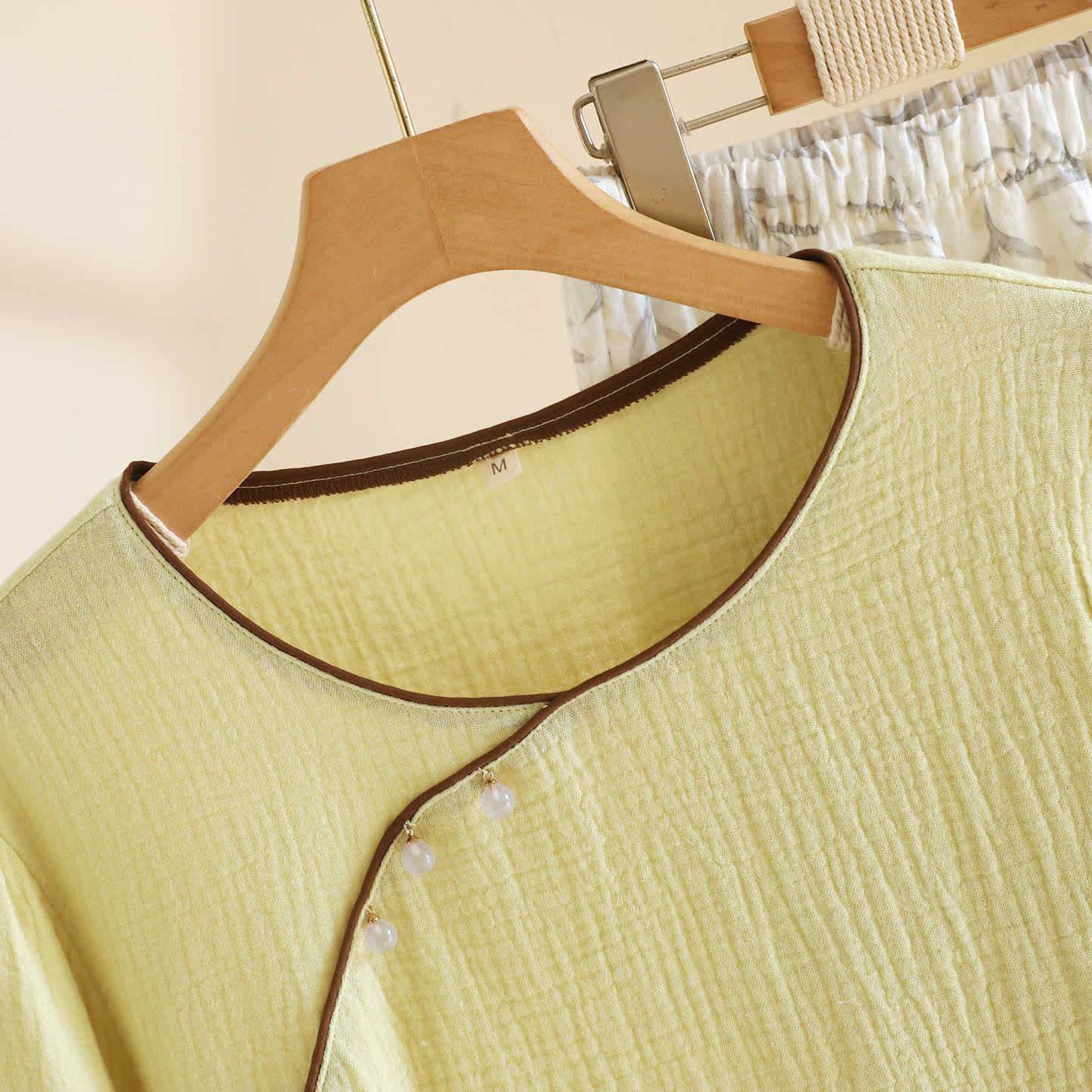 Ownkoti Oriental-inspired Leaf Cotton Loungewear - image 6