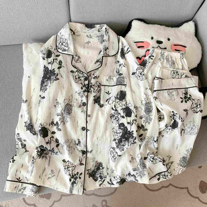 Ownkoti Ink Style Rose Print Loungewear Set - XXL - image 0