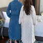 Ownkoti Solid Color Grid Textured Plush Bathrobe - image 1