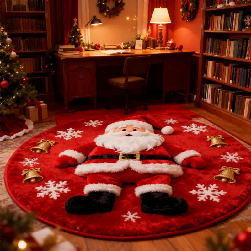 Ownkoti Christmas Santa 3D Effect Rug - image 3