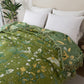 Ownkoti Green Leaf Floral Cotton Tassel Blanket - image 7