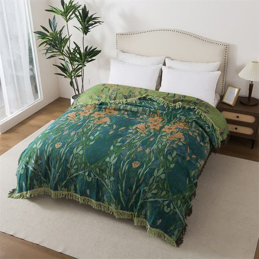 Ownkoti Lily Cotton Gauze Tassel Quilt - image 1