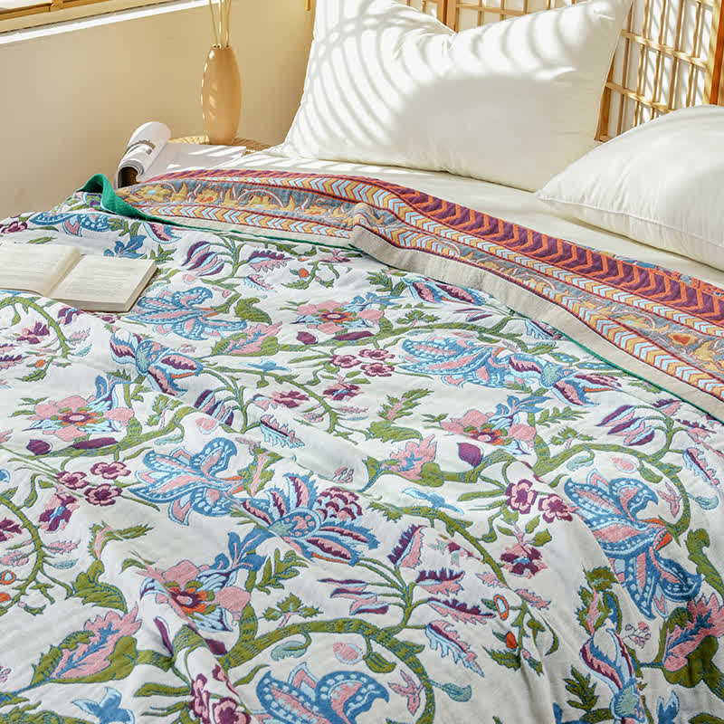 Ownkoti Floral Branch Pure Cotton Gauze Quilt - image 2