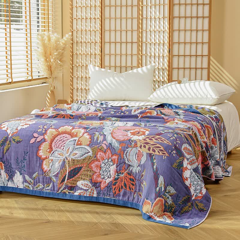 Ownkoti Dreamy Floral Pure Cotton Gauze Quilt - image 2
