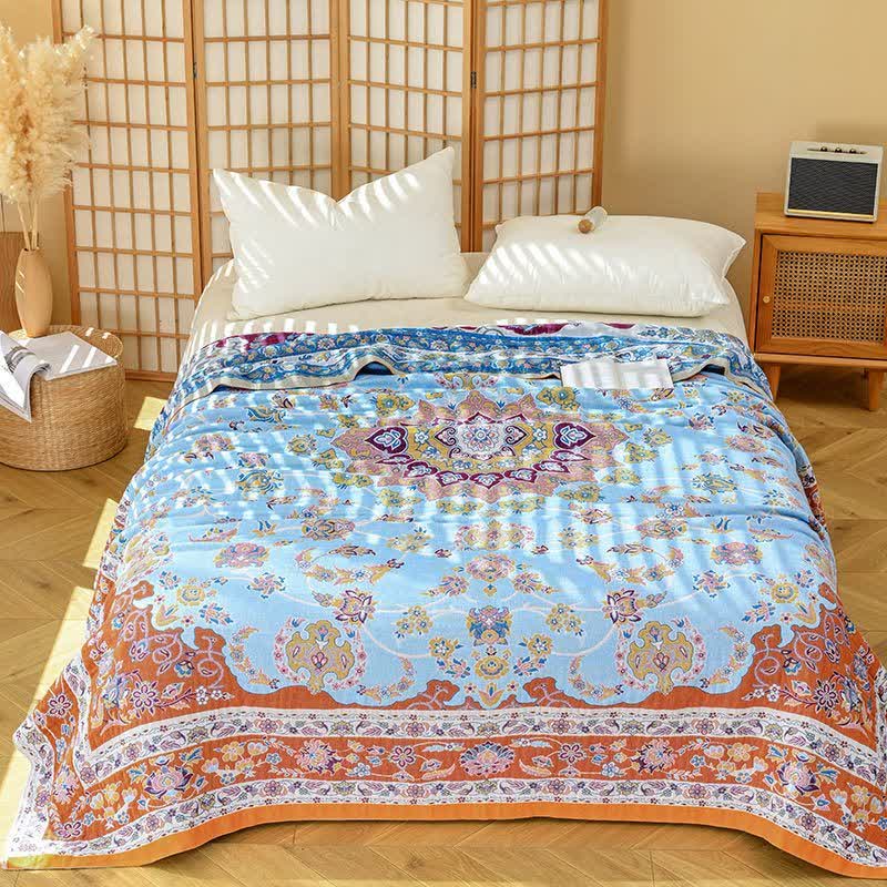 Ownkoti Vibrant Vintage Pattern Cotton Gauze Quilt - King - image 0