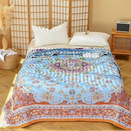Ownkoti Vibrant Vintage Pattern Cotton Gauze Quilt - King - image 0