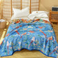 Ownkoti Artistic Floral Bird Cotton Gauze Blanket - image 1