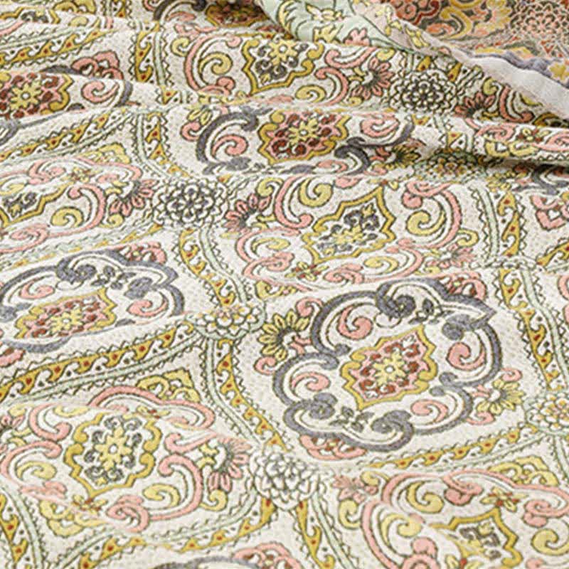 Ownkoti Elegant Vintage Floral Cotton Gauze Blanket - image 4