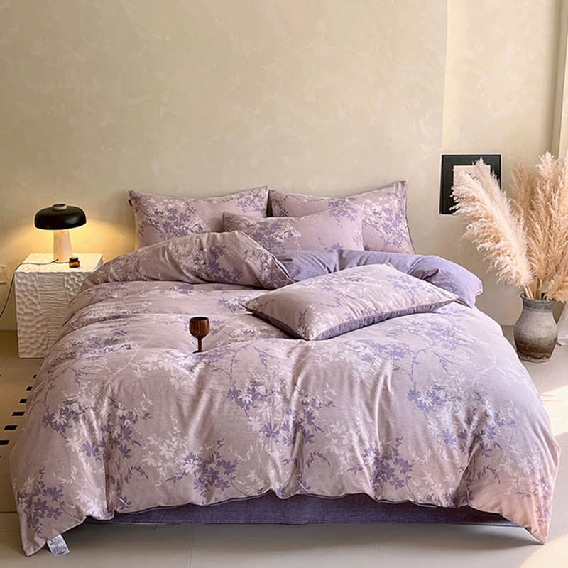 Ownkoti Vintage Floral Blossom Print Bedding Set(4PCS) - image 2