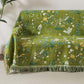 Ownkoti Green Leaf Floral Cotton Tassel Blanket - image 4