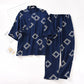 Ownkoti Unisex Diamond Cotton Kimono Loungewear Set - Navy Blue - XL - image 12