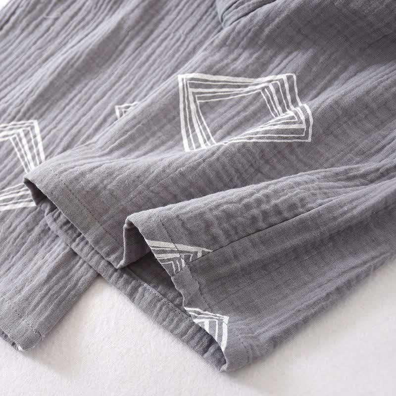 Ownkoti Unisex Diamond Cotton Kimono Loungewear Set - image 5