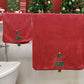 Ownkoti Christmas Holiday Gift Towels with Dangling Legs - Christmas Tree - Towel & Bath Towel - 14" x 29" + 27" x 55" - image 4