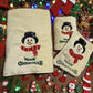 Ownkoti Christmas Holiday Gift Towels with Dangling Legs - Snowman - Towel Set - 9" x 7" + 14" x 29" + 27" x 55" - image 12