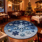 Ownkoti Christmas Snowflake 3D Effect Rug - Blue - 55" x 55" - image 5