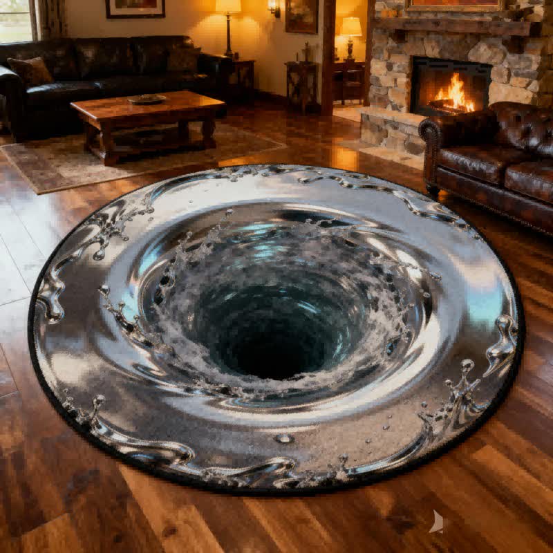 Ownkoti Ocean 3D Effect Optical Illusion Rug - image 4