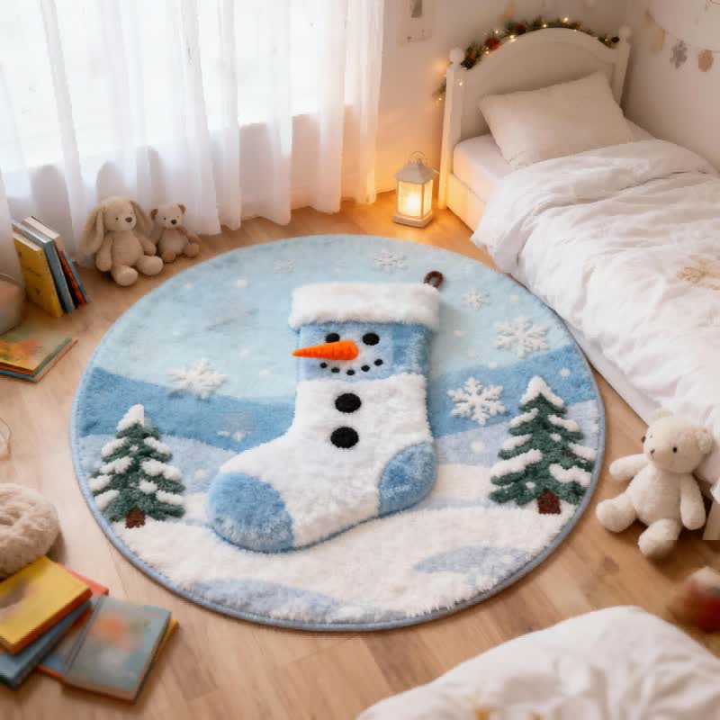 Ownkoti Creative Christmas Stocking 3D Effect Rug - image 2