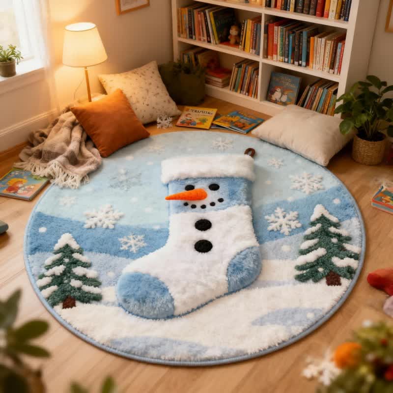 Ownkoti Creative Christmas Stocking 3D Effect Rug - image 1