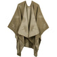 Ownkoti Luxurious Ginkgo Leaf Travel Shawl Cape - Khaki - 51" x 59" - image 2