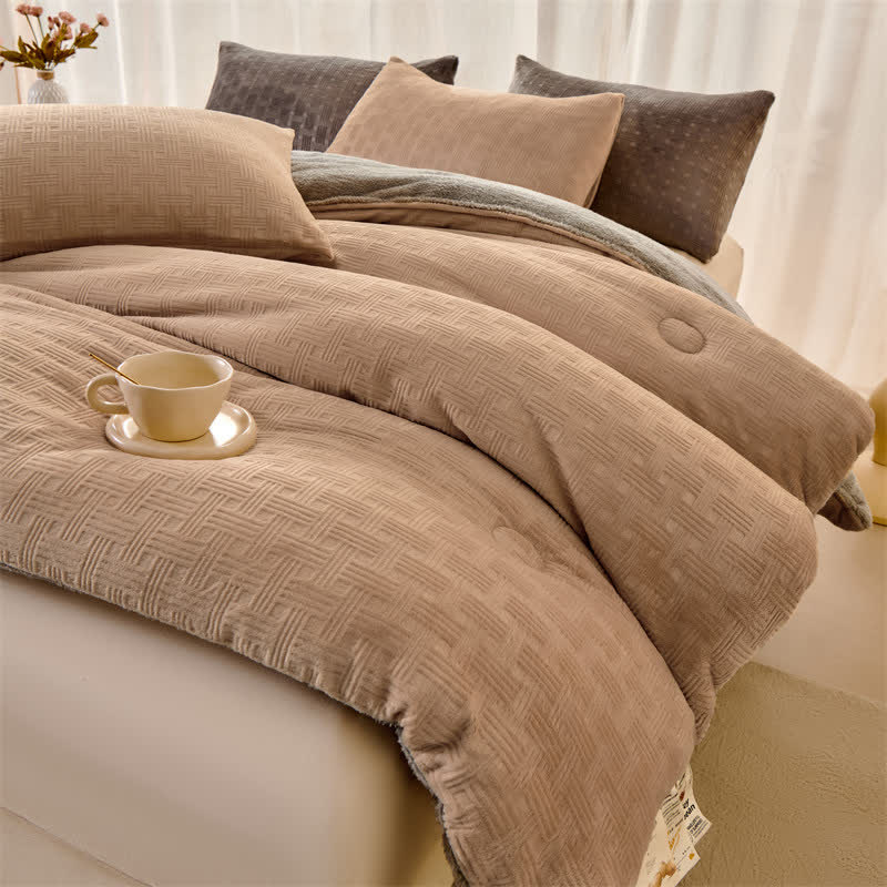 Ownkoti Plush Waffle Textured Sherpa Blanket - image 2