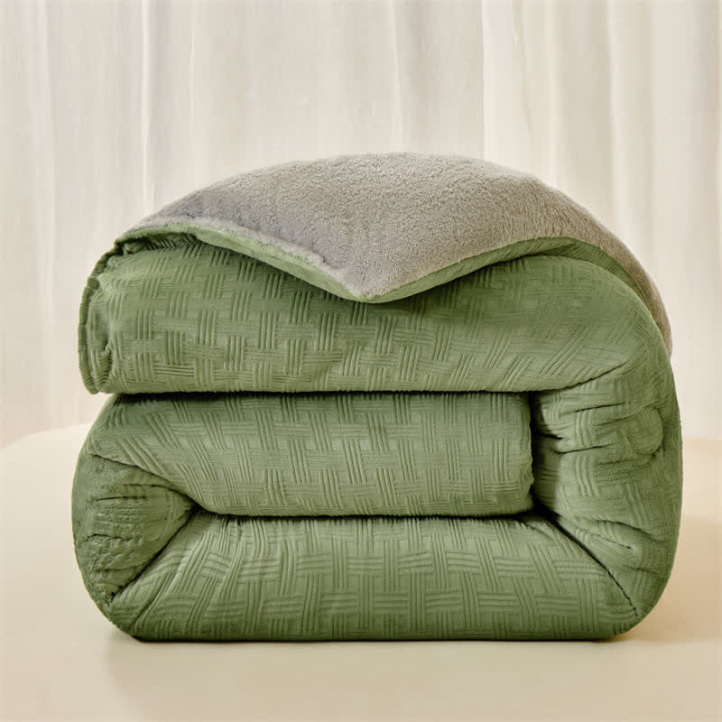 Ownkoti Plush Waffle Textured Sherpa Blanket - image 11