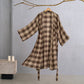 Ownkoti Classic Plaid Cotton Gauze Kimono Robe - image 8