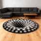 Ownkoti Black Hole 3D Checkered Rug - image 3