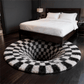 Ownkoti Black Hole 3D Checkered Rug - image 7