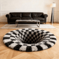 Ownkoti Black Hole 3D Checkered Rug - image 8