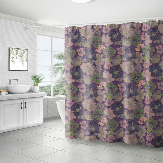 Peach Blossom Print Shower Curtain - image 1