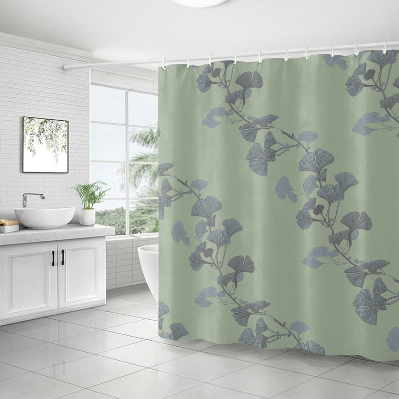 Ginkgo Leaf Print Shower Curtain - image 17