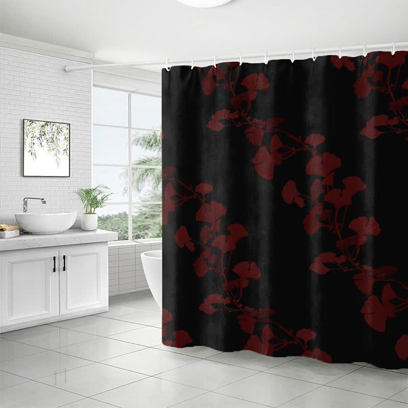 Ginkgo Leaf Print Shower Curtain - image 7