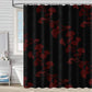 Ginkgo Leaf Print Shower Curtain - Black - 90"W x 71"L - image 6