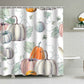 Pumpkin Harvest Print Shower Curtain - C - 71"W x 79"L - image 6