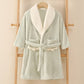 Matching Family Solid Plush Robe - Green - Child:150cm - image 15