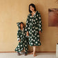 Matching Family Polka Dot Hooded Cotton Robe - Green - Adult L - image 14