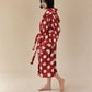Matching Family Polka Dot Hooded Cotton Robe - image 7