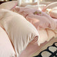Minimalist Waffle Cotton Bedding Set - Light Pink - King - image 10