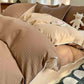 Minimalist Waffle Cotton Bedding Set - Caramel - King - image 13