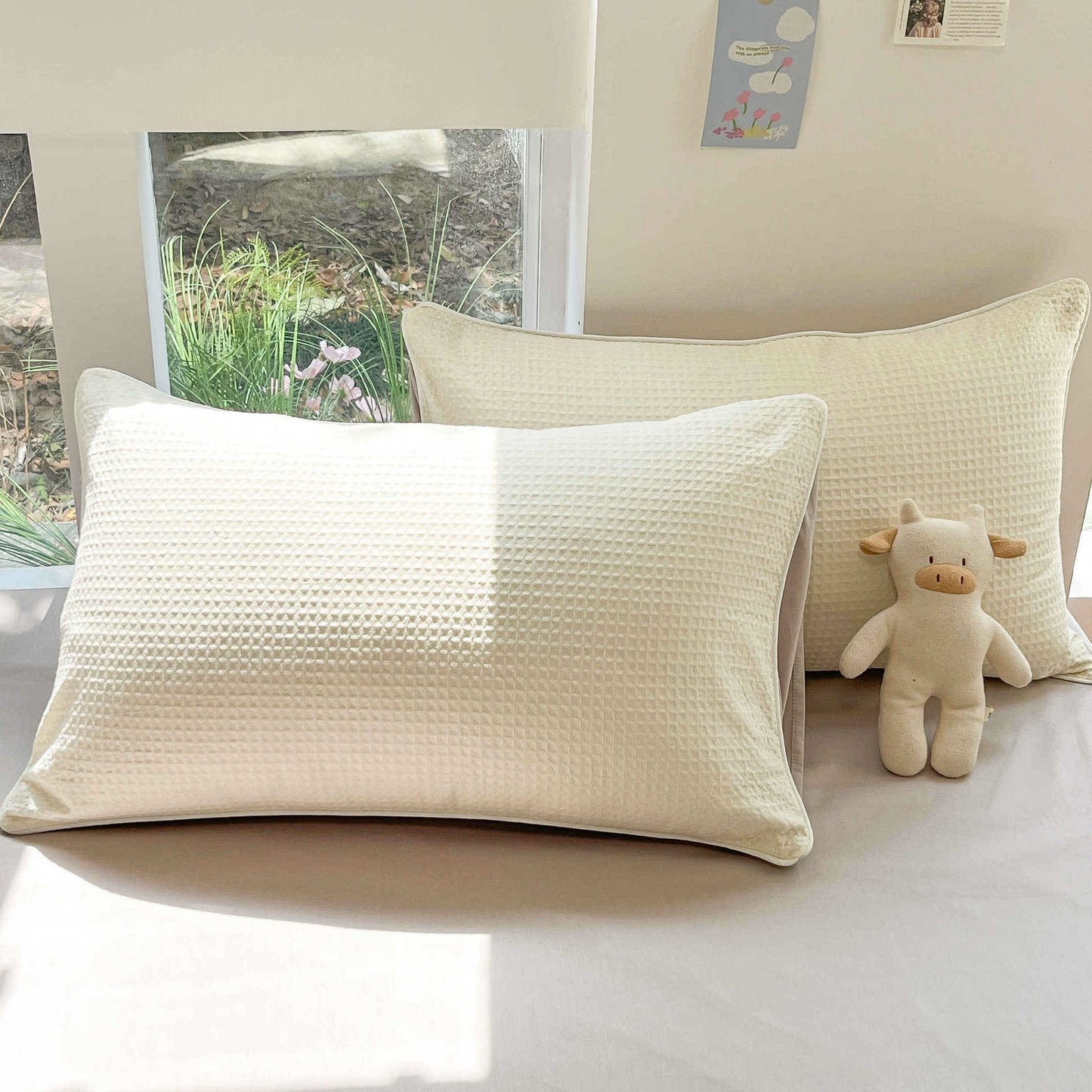 Minimalist Waffle Cotton Bedding Set - image 6