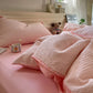 Waffle Textured Pure Cotton Bedding - Pink - King - image 10