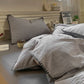 Waffle Textured Pure Cotton Bedding - Gray - King - image 11