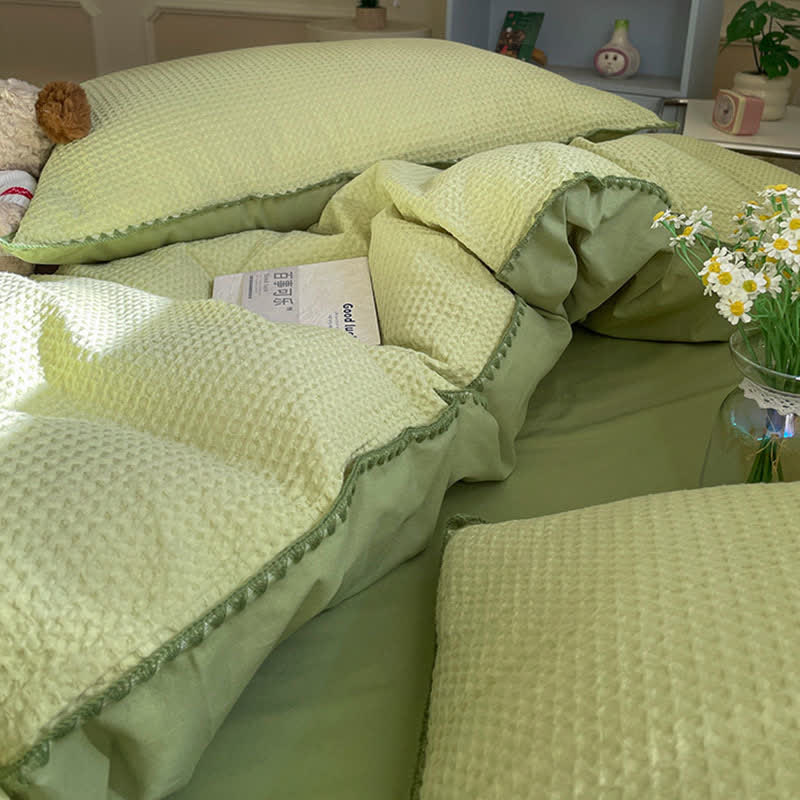 Waffle Textured Pure Cotton Bedding - image 8