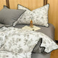 Elegant Floral Brushed Cotton Bedding Set - image 1