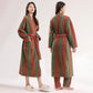 Bold Vertical Stripe Plush Robe - image 2